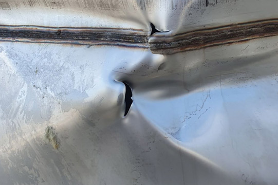 dented tank