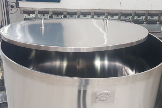 high polished storage tanks